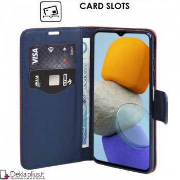 Telone dėklas su skyreliais - raudonas (Samsung Galaxy A57 5G) Telone dėklas su skyreliais - raudonas (Samsung Galaxy A57 5G)